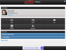 Tablet Screenshot of kgwanews.com